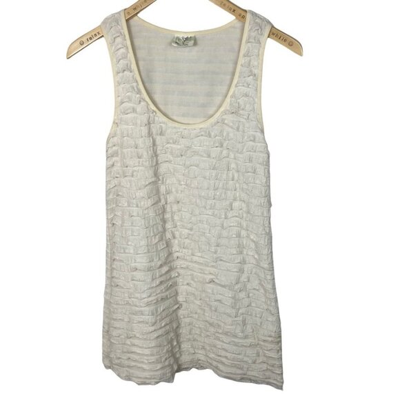 Free People Layered Ruffle Bohemian Cream White Mini Dress Size XS Tiered Boho‎ - Picture 2 of 9